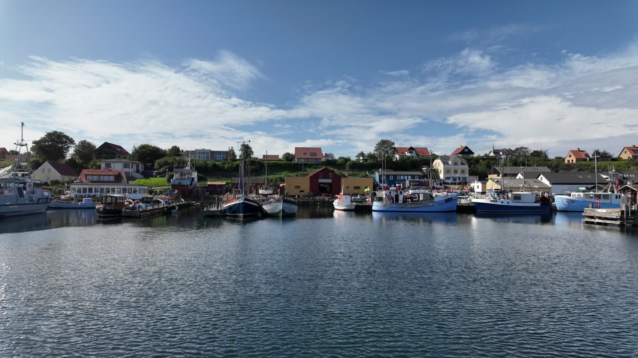 Coastal Village and Harbour in Denmark