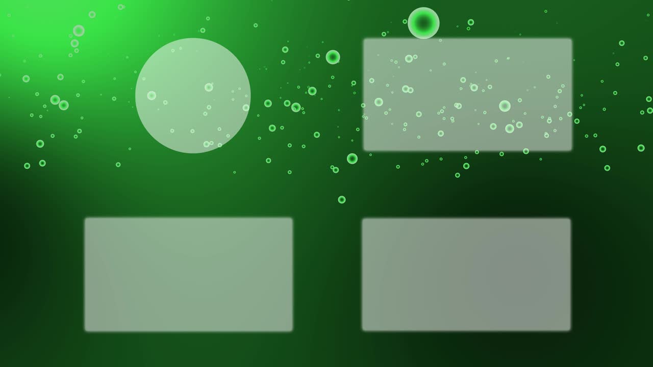 분류 거품 입자 끝 카드 모션 그래픽