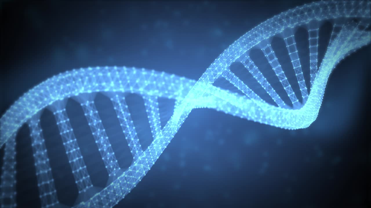 tecnología abstracta concepto de ciencia adn moderno digital en bucle binario fondo