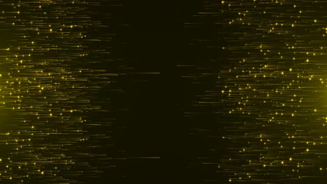4k 3d christmas golden light shine particles trail sparkles line bokeh shiny particles falling