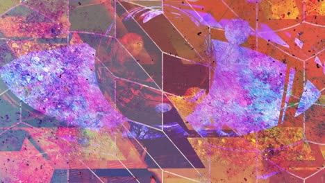 formas funky y colores groovy para proyecciones de pista de baile - 4k animación de fondo de movimiento de bucle sin costuras