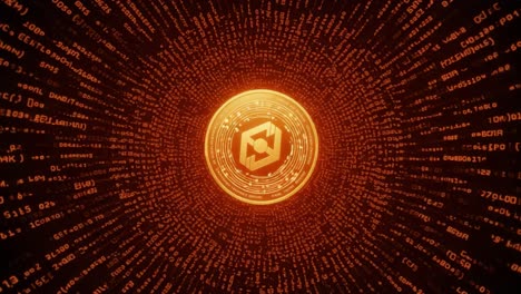 a captivating visualization of a radiant digital sphere emanating complex data patterns and symbols, symbolizing the convergence of technology and innovation in a futuristic context