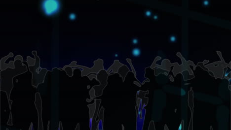 animation of network of glowing connections