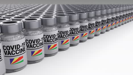 botellas de vacuna contra el covid-19 seychelles