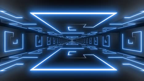 el túnel de neón futurista