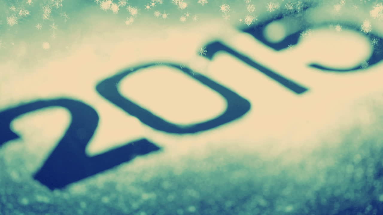 2015 con la nieve cayendo