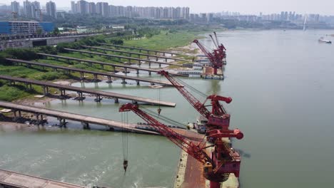 Cargo-loading-dock-with-aerial-photography-stopped-working