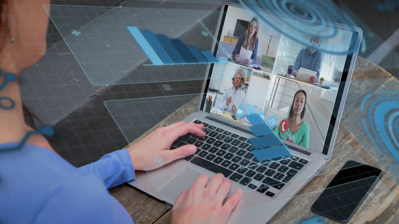 animación del procesamiento de datos financieros sobre cajas de cartón en cinta transportadora en el almacén