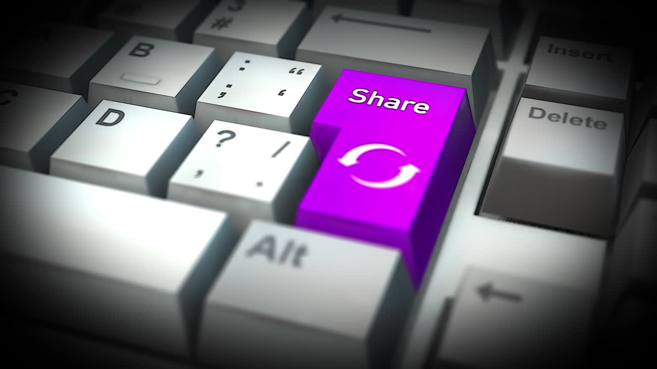 Share Button On Computer Keyboard