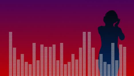 compuesto digital de bailar al ritmo