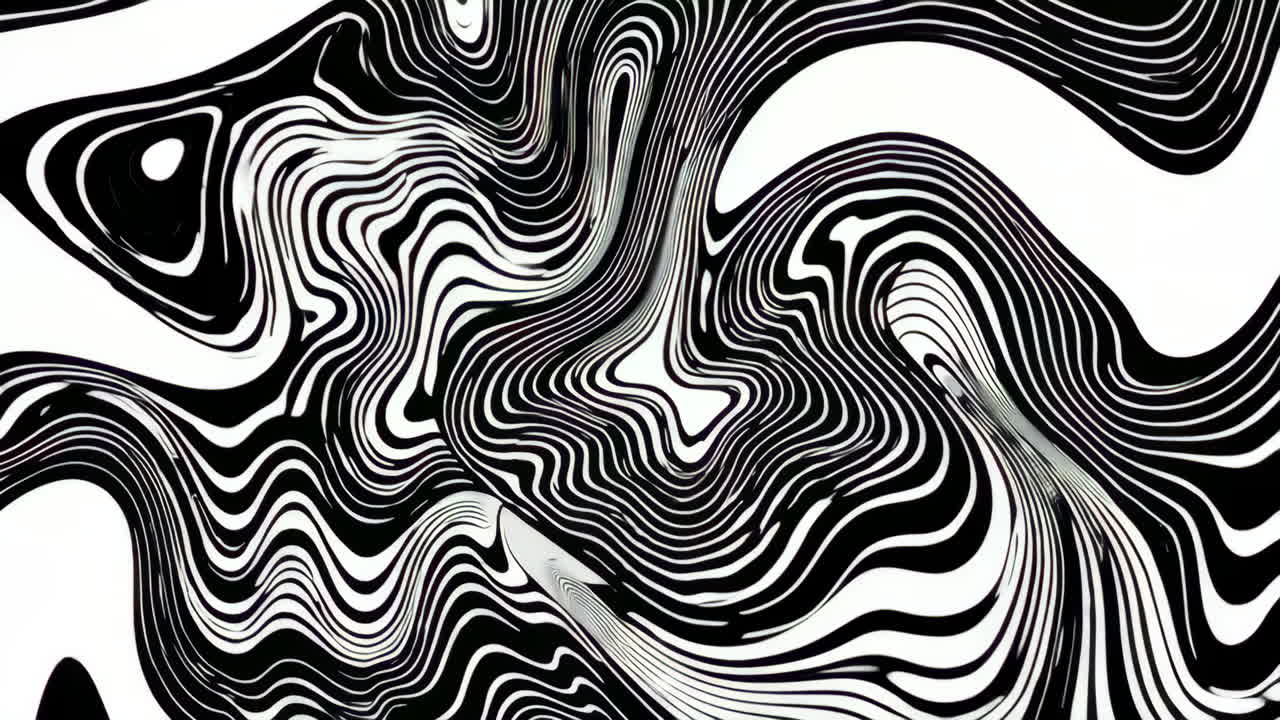 Abstract Black and White Swirls