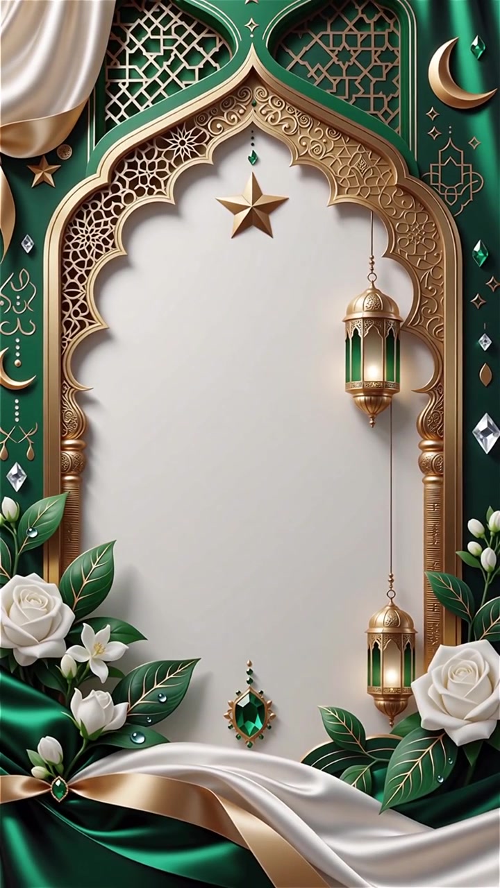 Compleanno del Profeta Maometto Mawlid al-Nabi Sfondo Islamico