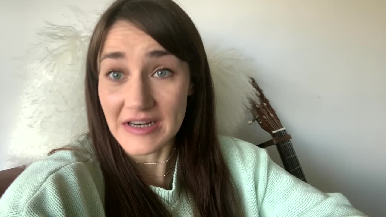 Caucasian Woman Telling A Funny Story On Video Call