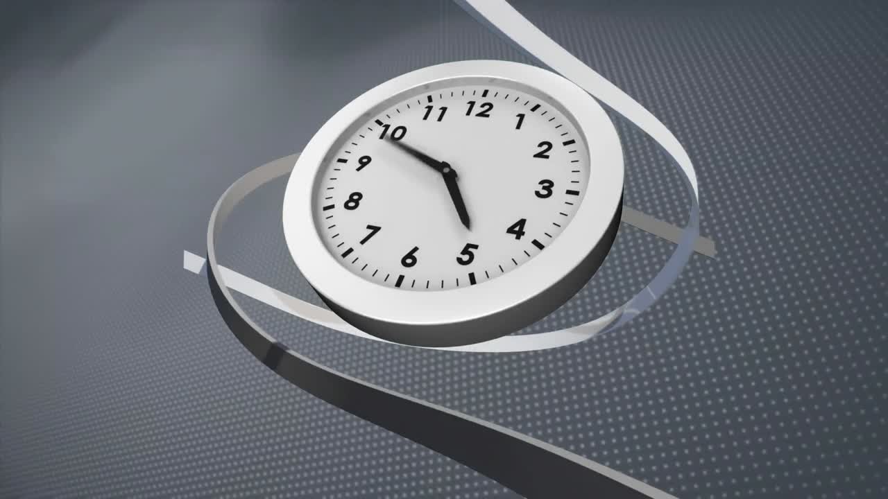 reloj analógico con cintas