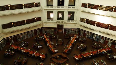 panoramic view of library's reading room