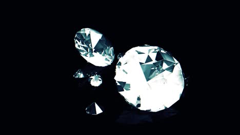 diamonds on black background