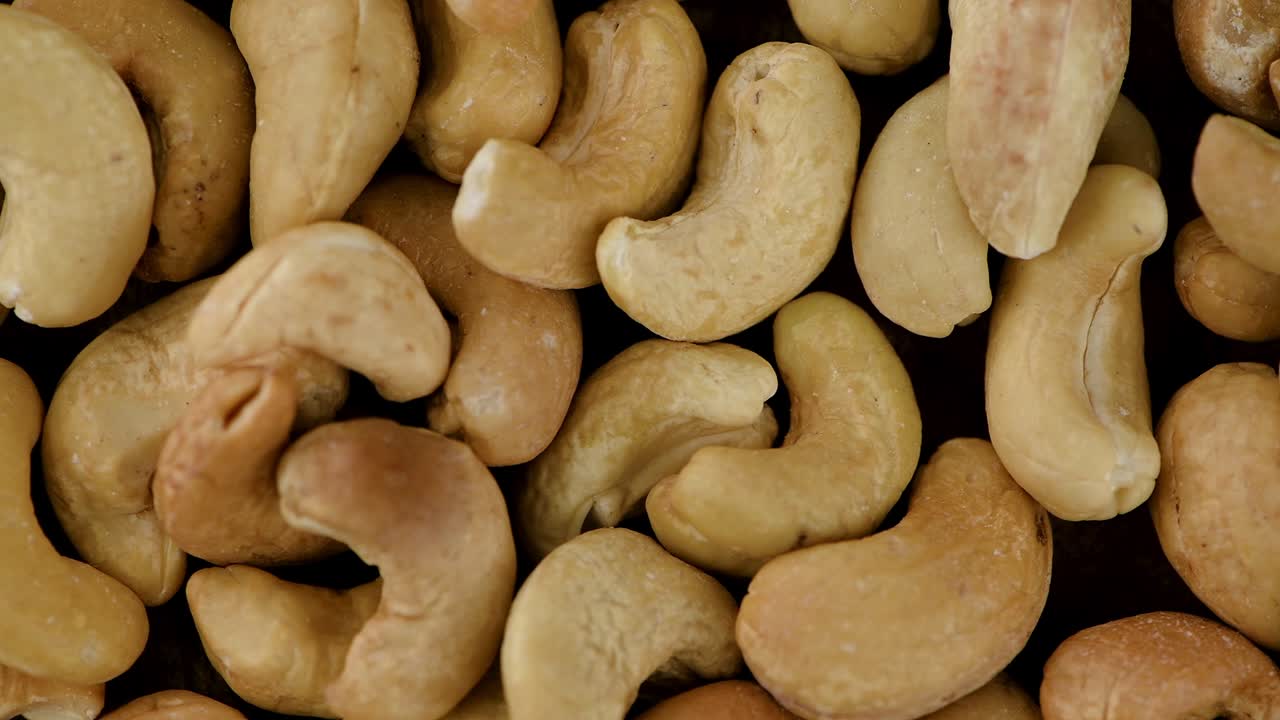 Roterende cashewnøtter (sømløs løkkebar 4K)