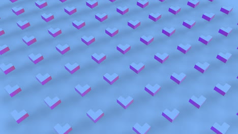 formas abstractas 3d en formación en movimiento