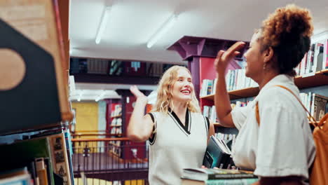 women at a bookstore