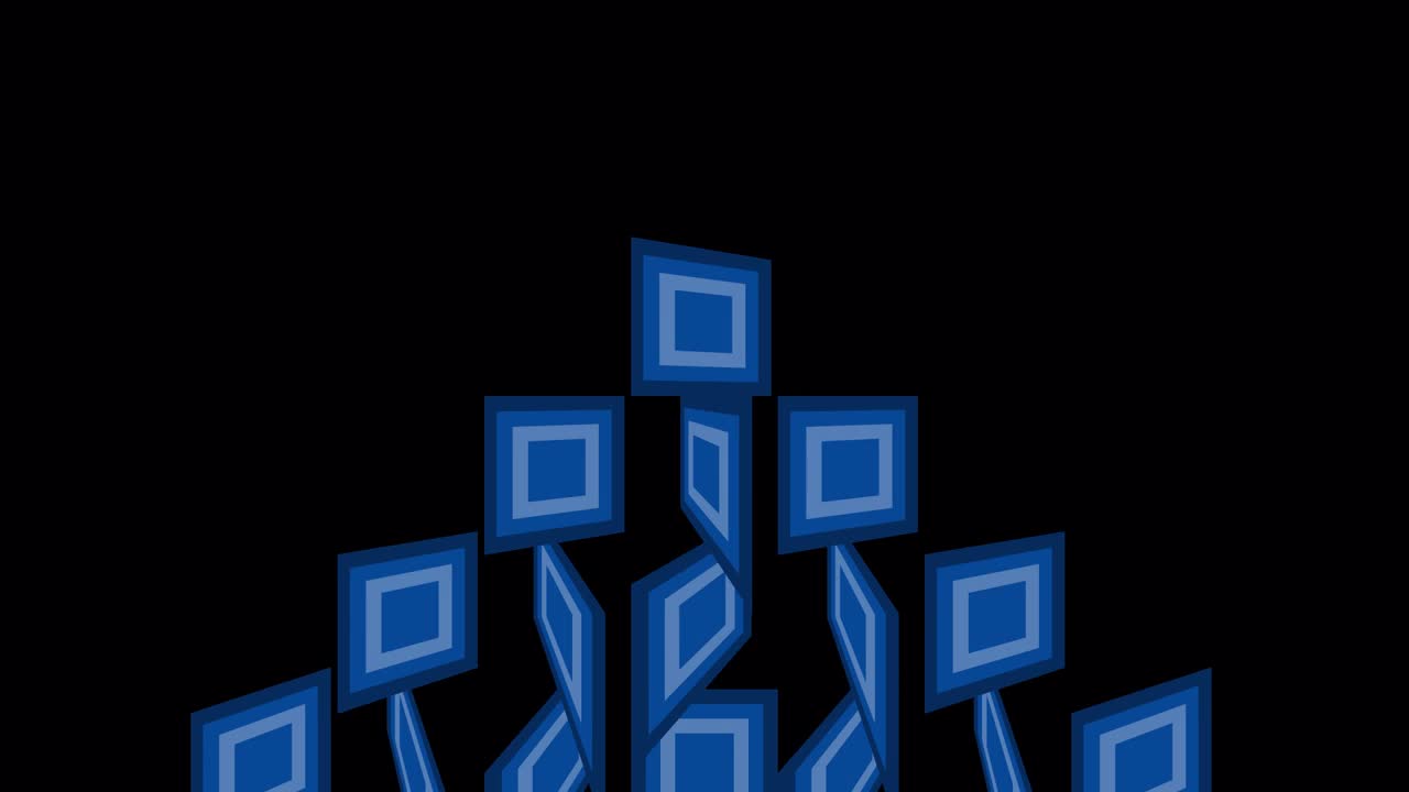 Blue Square Grid Pattern