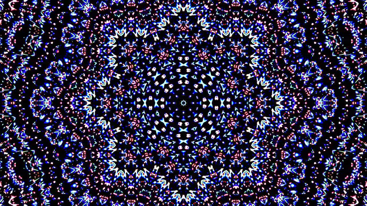 Bright abstract light governing full color, kaleidoscope