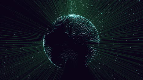 Futuristic-sphere-with-neon-lines-and-glitters-on-black-gradient-2