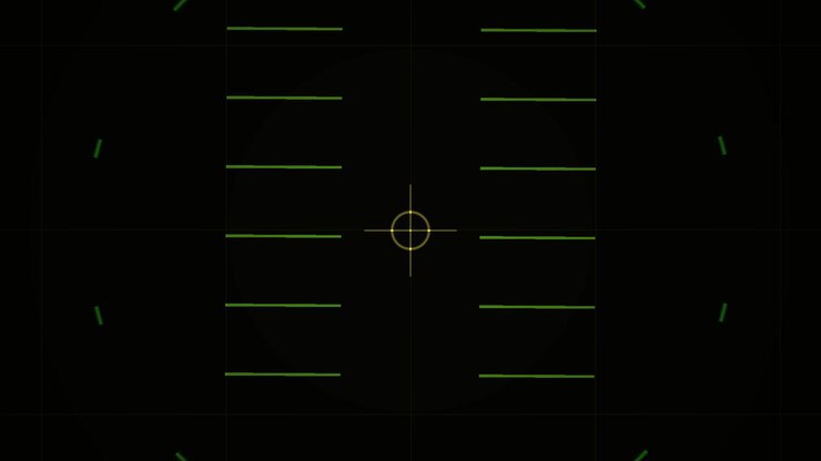 Futuristic Digital HUD Interface with Scanning Elements