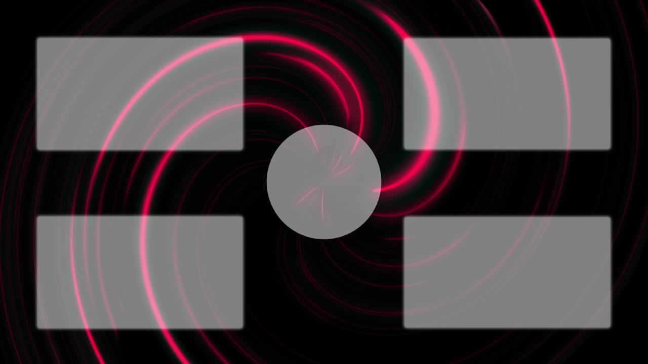 vórtice de neón tarjeta de finalización pantalla de finalización gráficos de movimiento