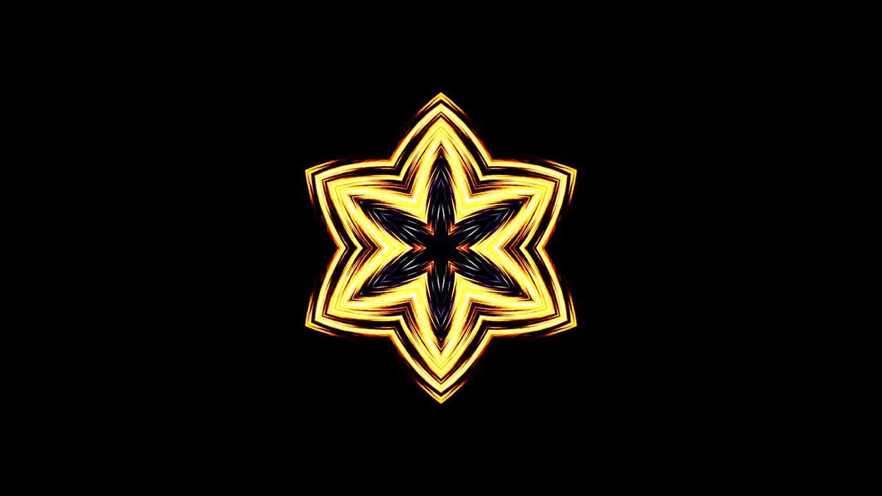 circle shape of dots wave motion, colorful, on black background