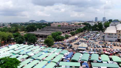 scenic ariel view of abuja city nigeria, residential neighborhood-2