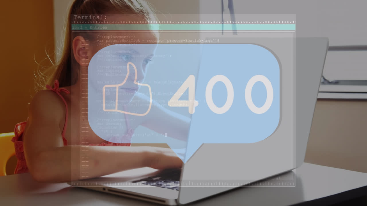 미디어 아이콘의 애니메이션과 백인 여학생에 대한 데이터 처리