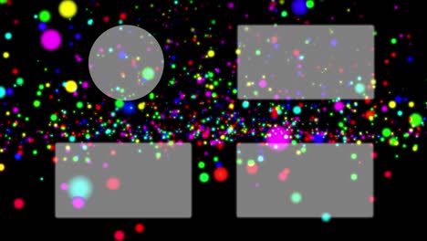 esfera de bola colorida tarjeta de finalización pantalla de finalización gráficos de movimiento