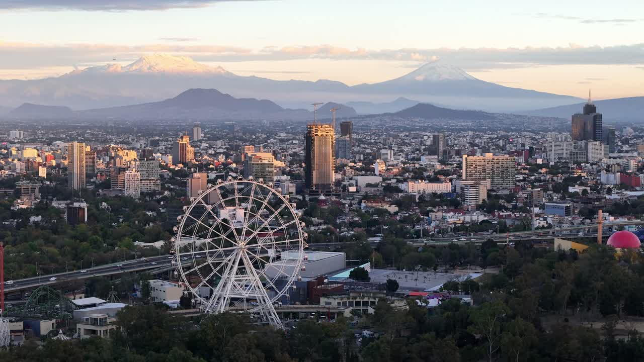 Hyperlapse in chapultepec forest in mexico city