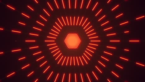 neon red led light geometric lines