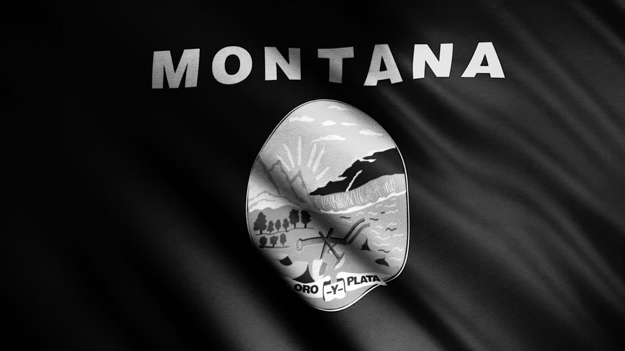 몬태나 주 발은 검은색과 색입니다.
