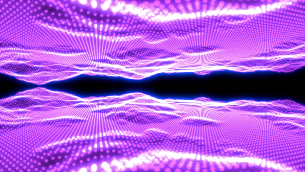 puntos ondulados creativos abstractos. inteligencia, concepto futurista binario. marco de alambre ondulado.