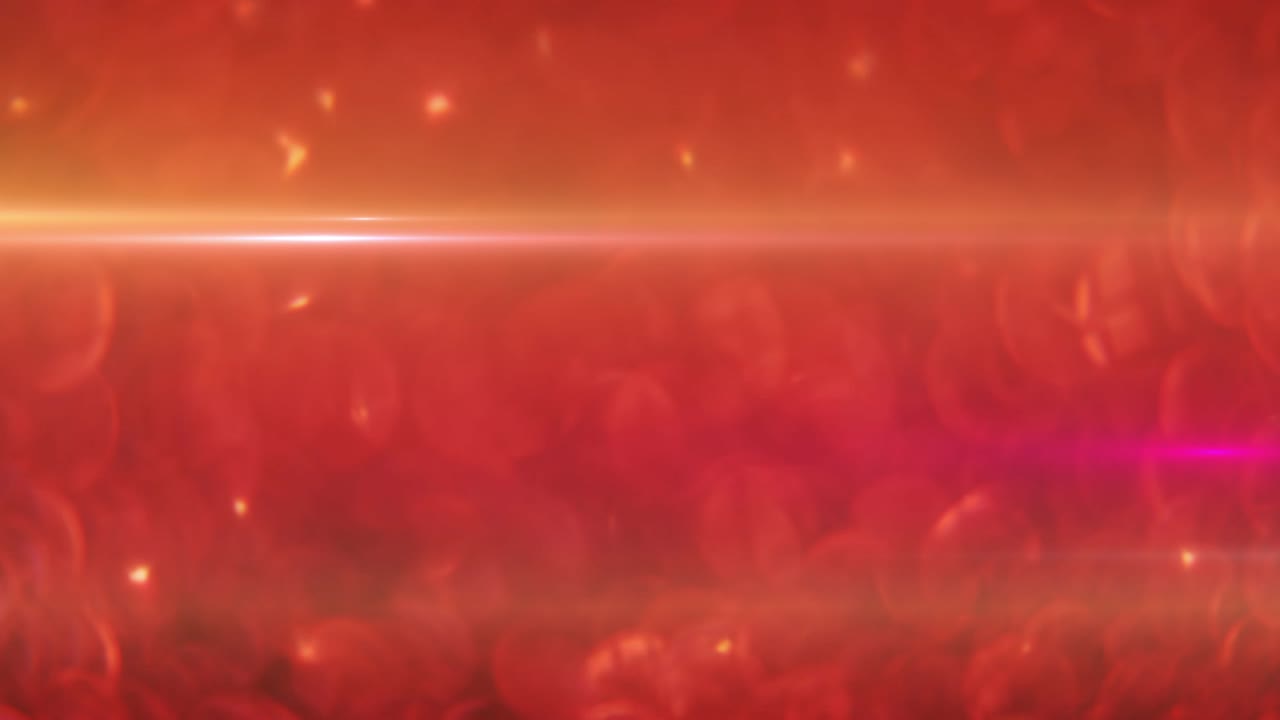 빨간색 배경에 빛나는 반점 위에 빛의 흔적