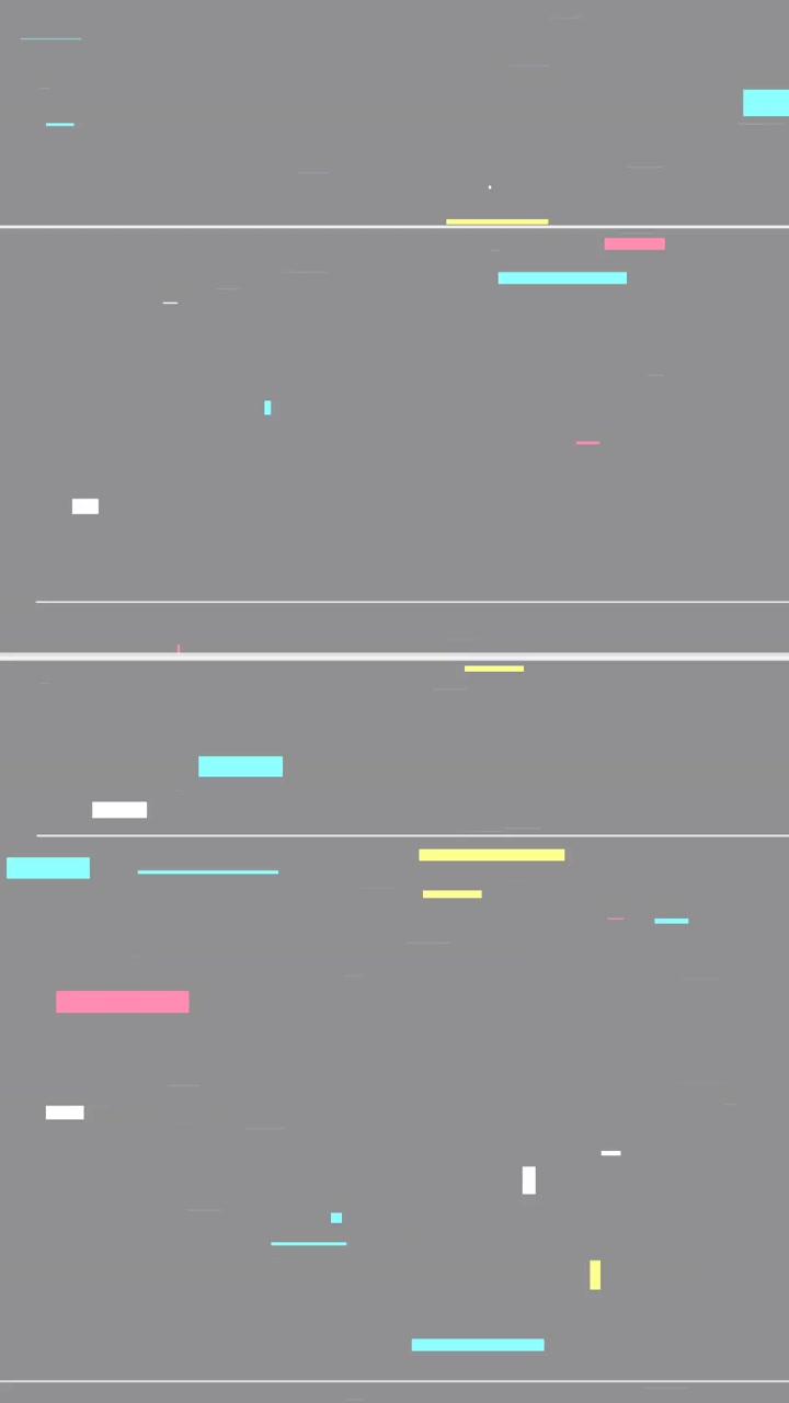 Digital Glitch Effect with Abstract Geometric Shapes and Lines