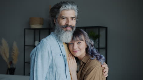 affectionate couple portrait