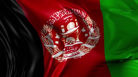 waving flag of afghanistan