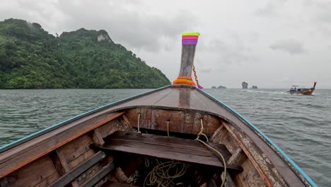 scenic boat ride through krabi's ocean landscape