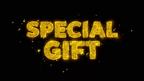 special gift sparkling text