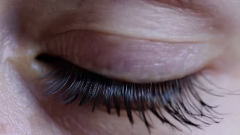 primer plano del ojo de una mujer.