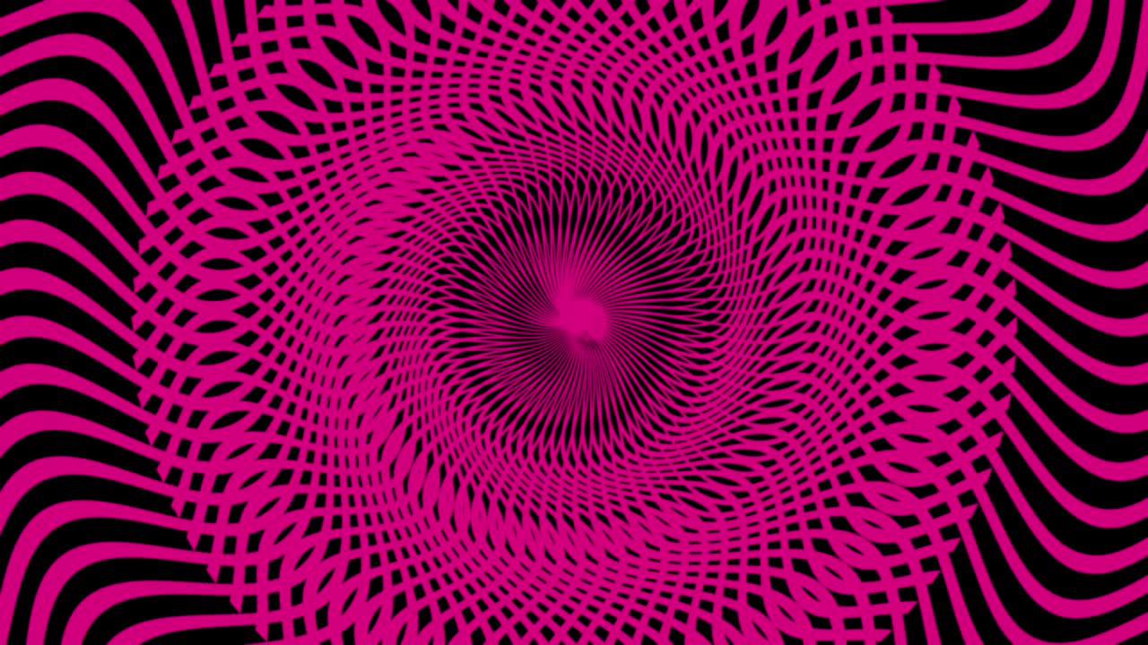 A magenta colored geometrical pattern motion graphic