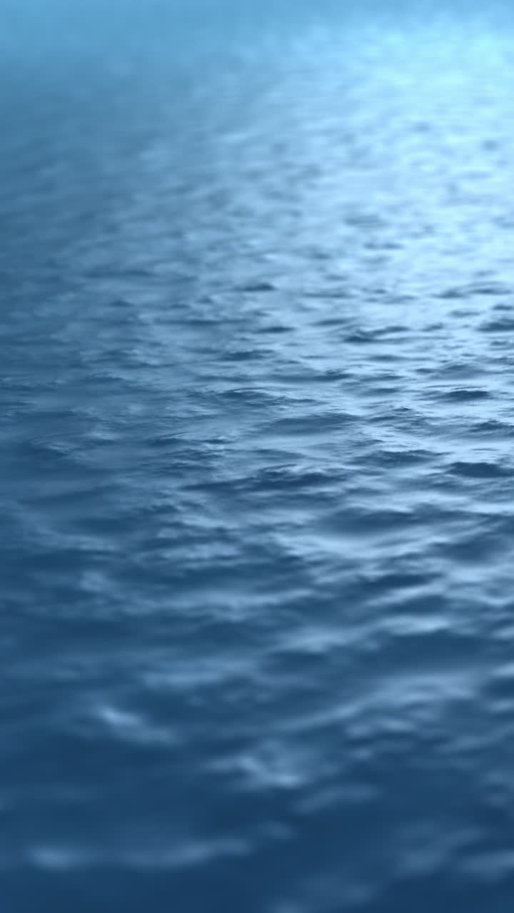 温柔蓝色波浪无缝循环舒缓背景