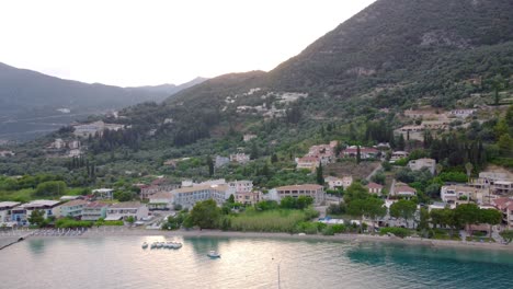 iconic seaside village and port of nidrii famous for trips to ionian islands and nearby beaches, lefkada island, ionian, greece