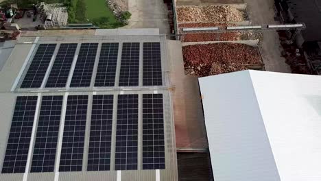 4k antena de techo solar del almacén, avión no tripulado