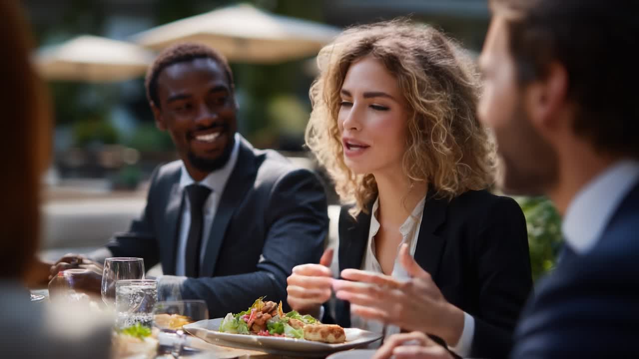 reunión de almuerzo de negocios