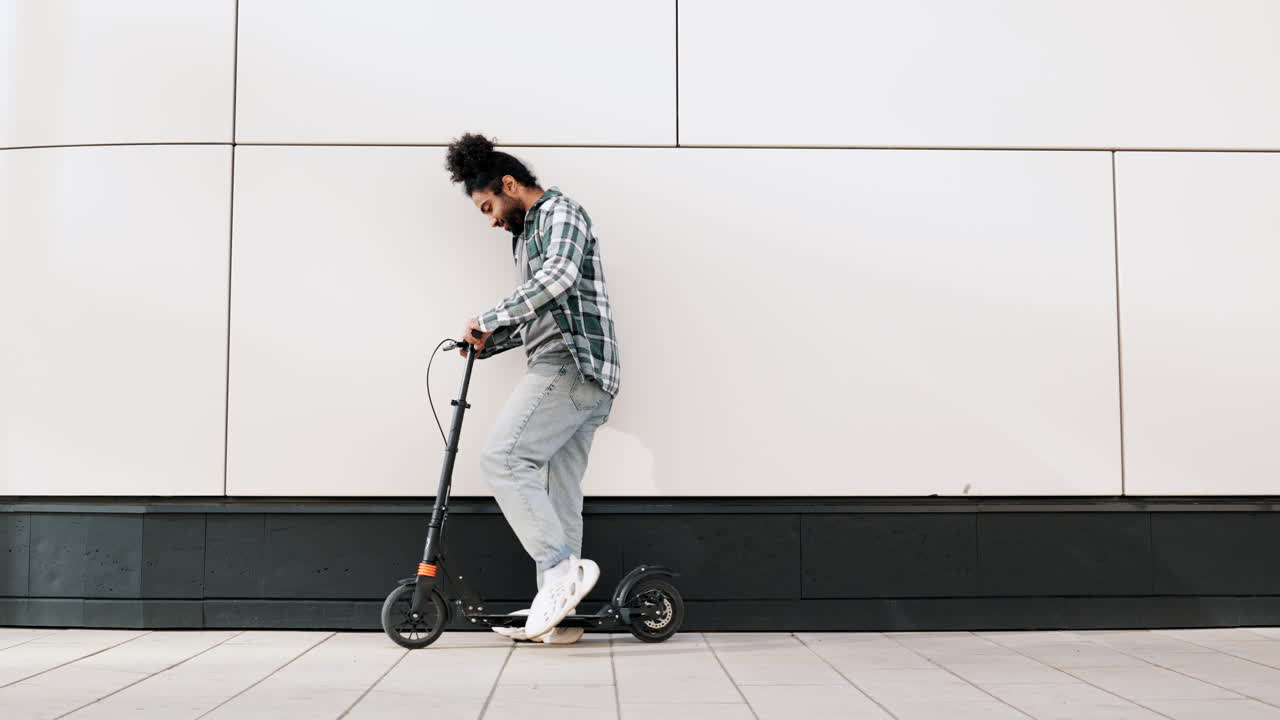 Electric Scooter in Urban Setting
