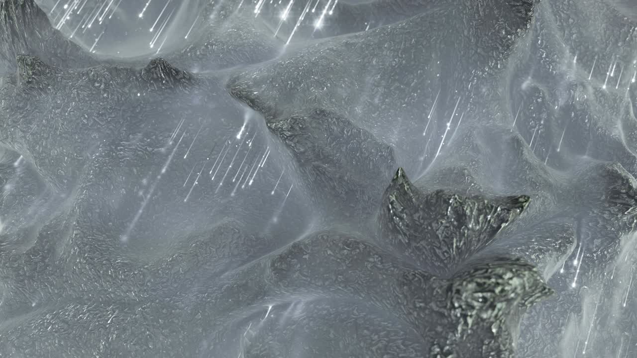 공상과학 백색 배경 3d 렌더링 원활한 루프 애니메이션